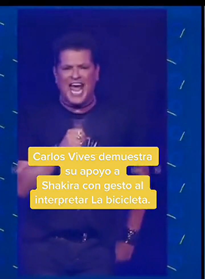 Carlos Vives modificó la canción 'La bicicleta' en apoyo a Shakira