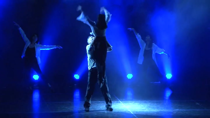 La Coneja bailó en uno de los shows de su estudio de danza (Video: Gentileza Alejandra Suárez)