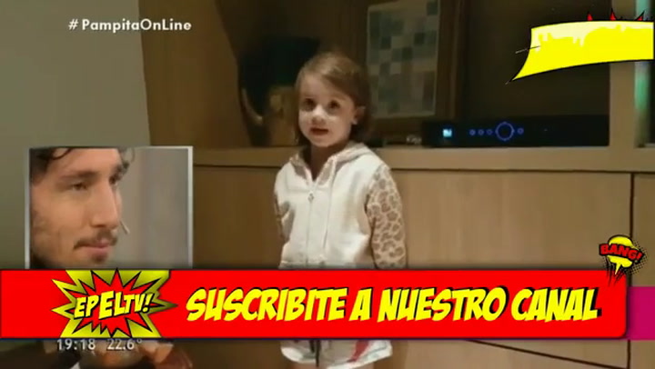 Pico Mónaco se emociona tras ver un video de sus sobrinas en Pampita Online - Fuente: Youtube