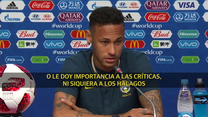 Neymar se defendió de las críticas