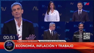 Florencio Randazzo en el debate de vicepresidentes: "Hay leyes que hay que respetar, si no las respetamos pasa lo que pasa en Argentina"