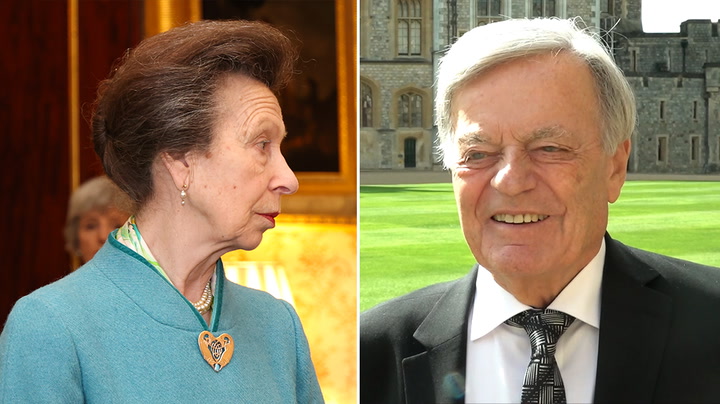 DJ Tony Blackburn reveals chat with Princess Anne as he receives MBE at Windsor Castle