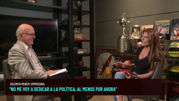 Zulemita Menem: 'No me voy a dedicar a la política, al menos por ahora'
