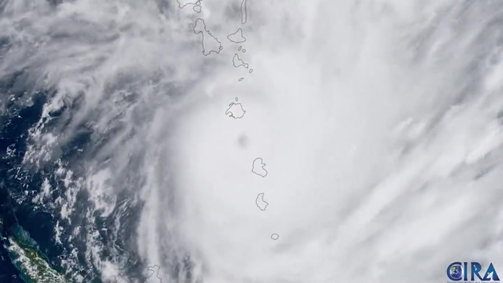 Tropical Cyclone Judy batters vanuatu in satellite footage