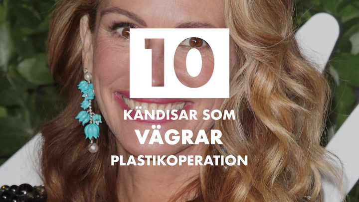 10 kändisar som vägrar plastikoperation