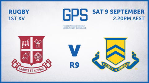 09 September - GPS QLD Rugby - R9 - IGS v TGS