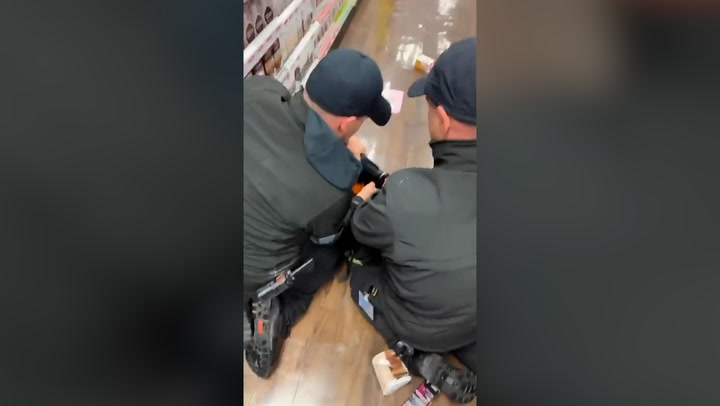 Security guards pin 15-year-old Black boy to the ground and handcuff him in Superdrug