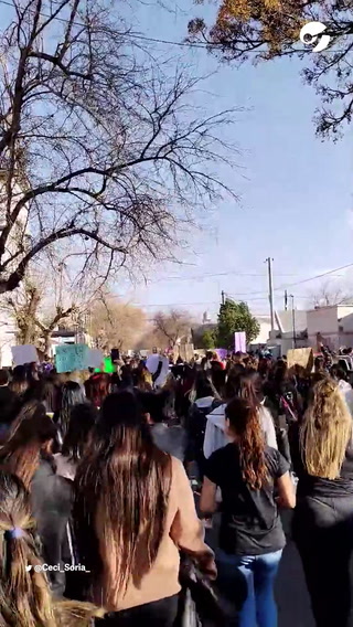 Mujeres se movilizan en San Martín para pedir justicia por Agostina Trigo