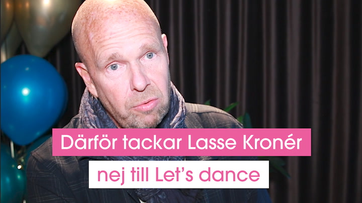 Därför tackar Lasse Kronér nej till Let’s dance