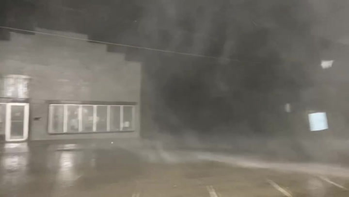 Tornado barrels through Indiana battering Salem with 90mph winds