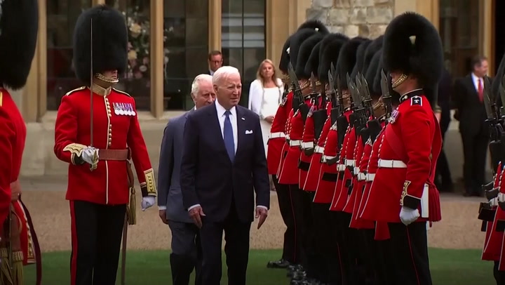 Joe Biden meets the King at Windsor Castle