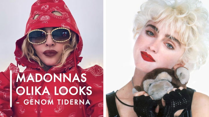 Madonnas olika looks – genom tiderna