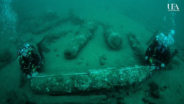 Historic shipwreck discovered off Norfolk after sinking 340 years ago