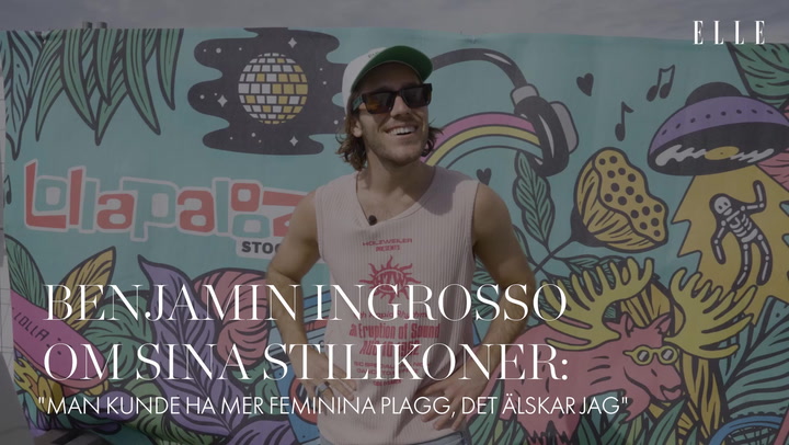 Benjamin Ingrosso om sina stilikoner: "Man kunde ha mer feminina plagg, det älskar jag"