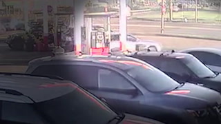 Moment car thief drives off with one-year-old child in vehicle