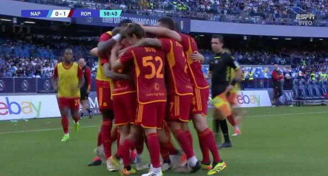 Con un gol de Dybala, el resumen del empate 2-2 entre Napoli y Roma