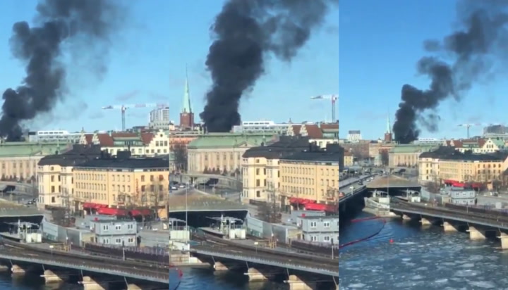 Bus explodes in central Stockholm as huge inferno erupts - Daily Star