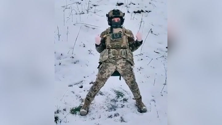 Ukrainian soldier does ‘Pikachu dance’ while gunfire rings out