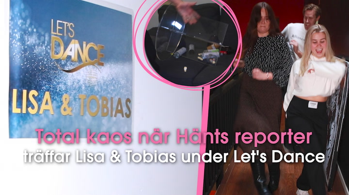 Total kaos när Hänts reporter träffar Lisa & Tobias under Let's Dance