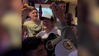 Ed Sheeran takes Ipswich players out to party to celebrate promotion
