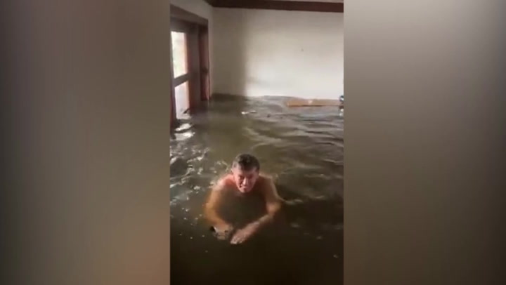 Florida man swims inside house as Hurricane Ian storm surge brings devastating floods