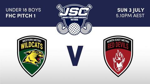 3 July - Hockey Vic Jsc - Fc1 -Wildcats V Red Devils