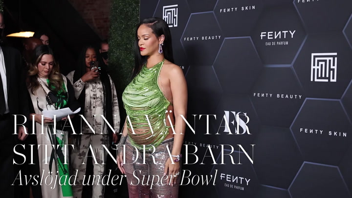 Rihanna väntar barn - se avslöjandet under Super Bowl