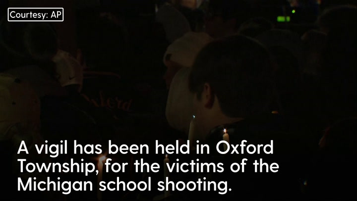 Oxford High School: Vigil held for victims of Michigan school shooting