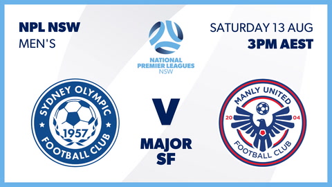 Sydney Olympic FC First Grade v Manly United FC First Grade