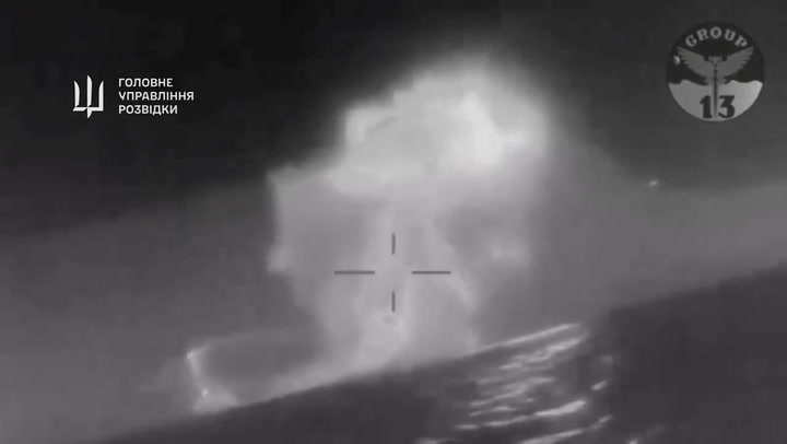Ukrainian forces destroy large Russian landing ship in Black Sea