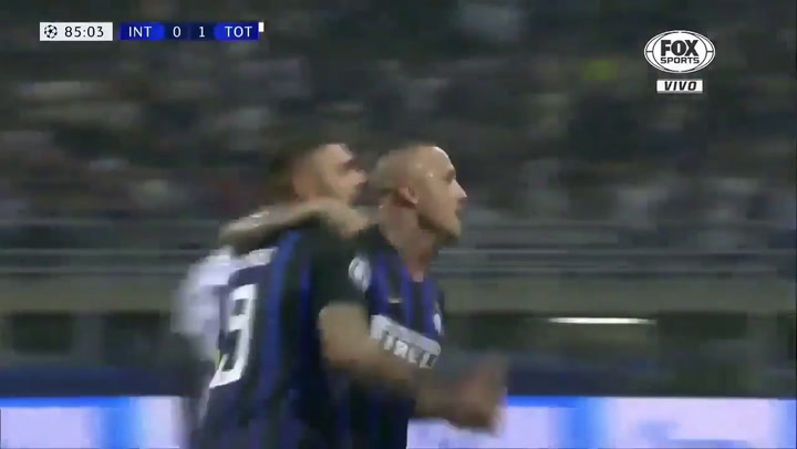 Inter le ganó a Tottenham: el golazo de Icardi (1-1) - Fuente: Twitter
