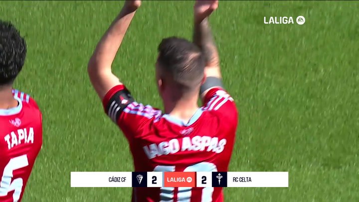 Cádiz 2-2 Celta de Vigo: resumen y goles | LaLiga EA Sports (J26)