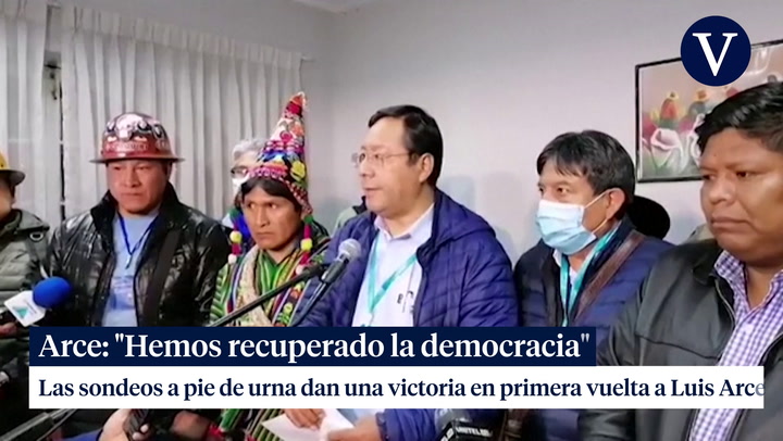 Luis Arce: 'Hemos recuperado la democracia'
