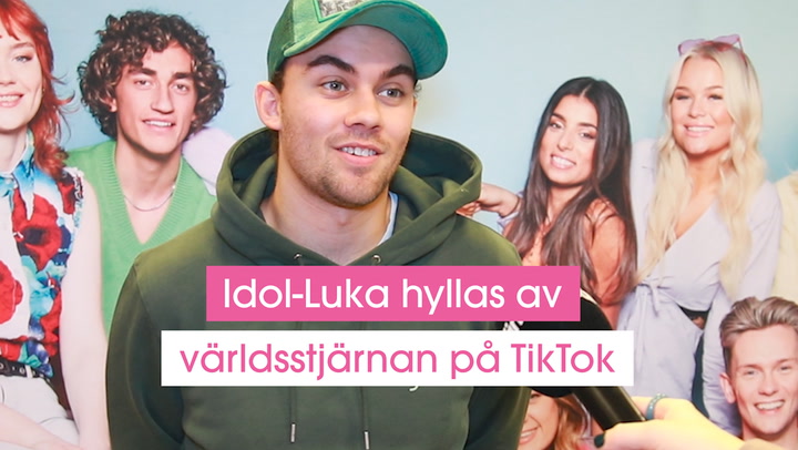 Idol-Luka Nemorin hyllas av världsstjärnan på TikTok