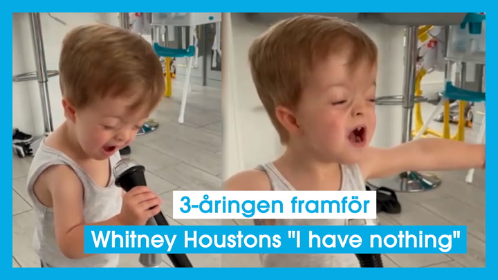 3-åringen framför Whitney Houstons "I have nothing"