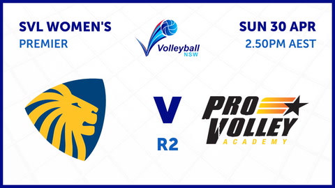 30 April - SVL - R2 - Womens - Sydney Uni v Pro Volley