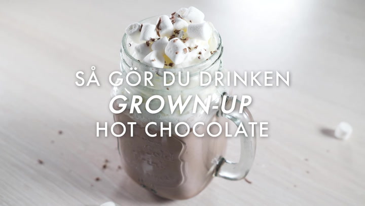Så gör du drinken Grown-up hot chocolate