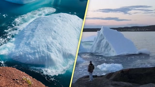 Iceberg flipping over shows how unpredictable they are as tourist season nears
