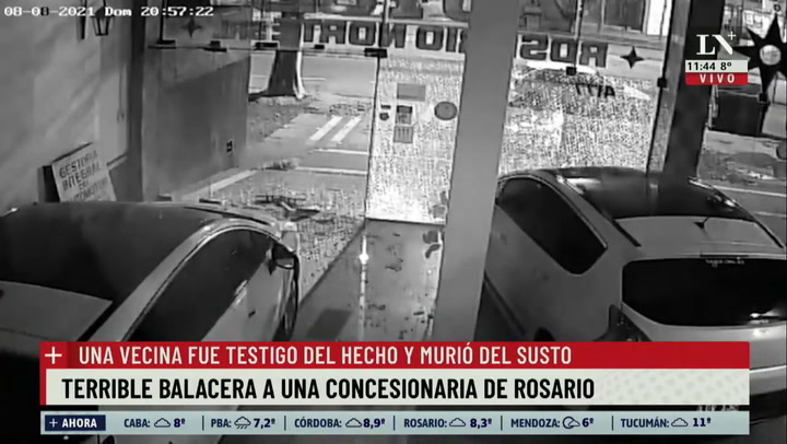 Una mujer murió de un paro cardíaco tras ser testigo de una balacera, en Rosario