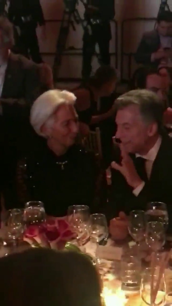 Mauricio Macri compartió mesa con Christine Lagarde en Nueva York - Fuente: Twitter