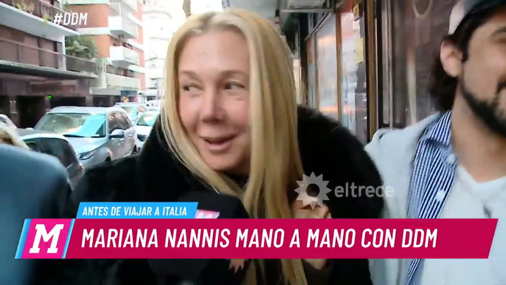 Antes de irse a Italia, Mariana Nannis volvió a apuntar contra Caniggia - Fuente: Youtube
