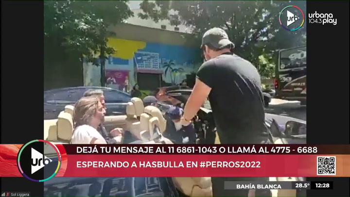 Hasbulla recorrió las calles de Buenos Aires en un descapotable