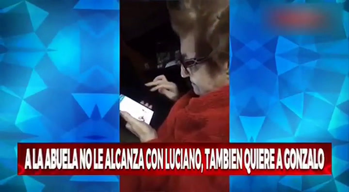 El video viral de la abuela que quiere ver las fotos de Luciano Castro - Fuente: Crónica TV