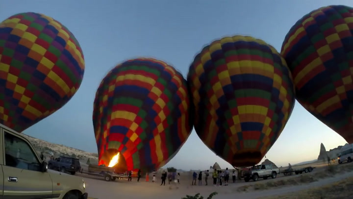 Los vuelos en globos aerostáticos, uno de los principales atractivos de Capadocia
