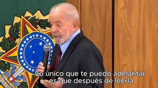El Presidente Lula Da Silva dijo que Milei le mandó una carta pero todavía no la leyó