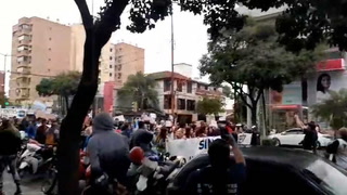 Marcha universitaria. Comenzó la movilización en Santiago del Estero