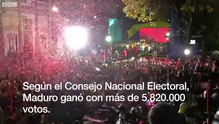 El mensaje de Maduro a sus seguidores tras su victoria electoral - Fuente: BBC