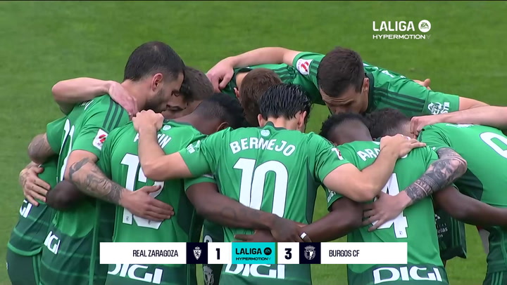 Zaragoza 1-3 Burgos: resumen y goles | LaLiga Hypermotion (J38)