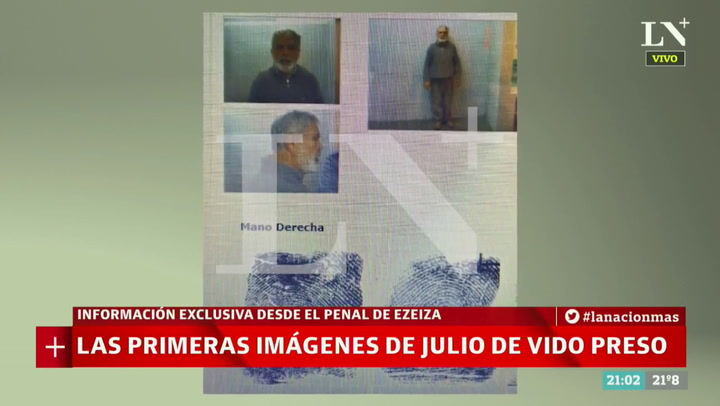 Las primeras imágenes de Julio De Vido preso