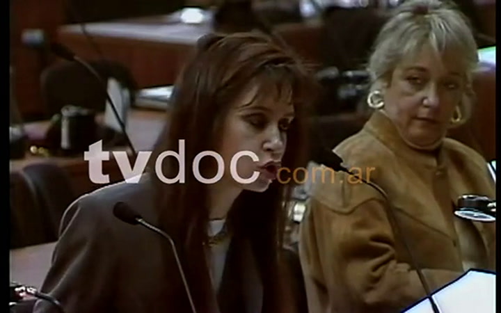 Cristina Kirchner, en la Convención Constituyente de 1994 (TVdoc.com.ar)